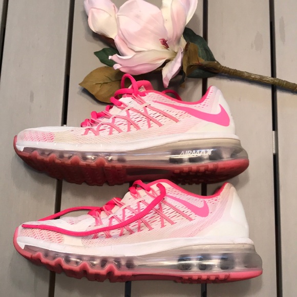 Nike Other - Youth Nike Air Max - size 6 - white/pink